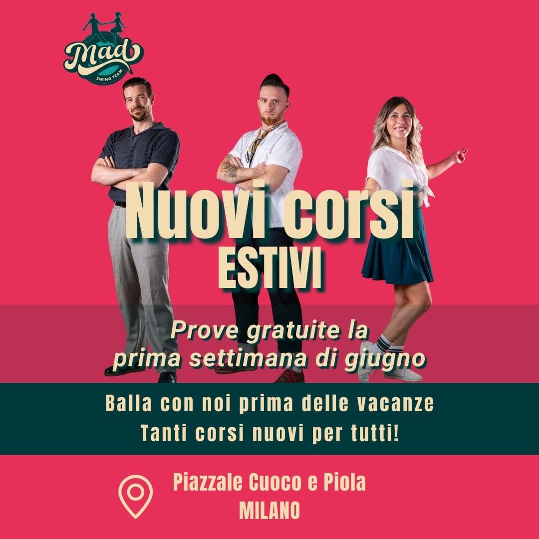 Nuovi corsi estivi swing milano